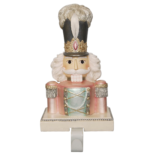 Holiday Living Nutcracker Stocking Holder Resin 3.1in x 9.3in x 4