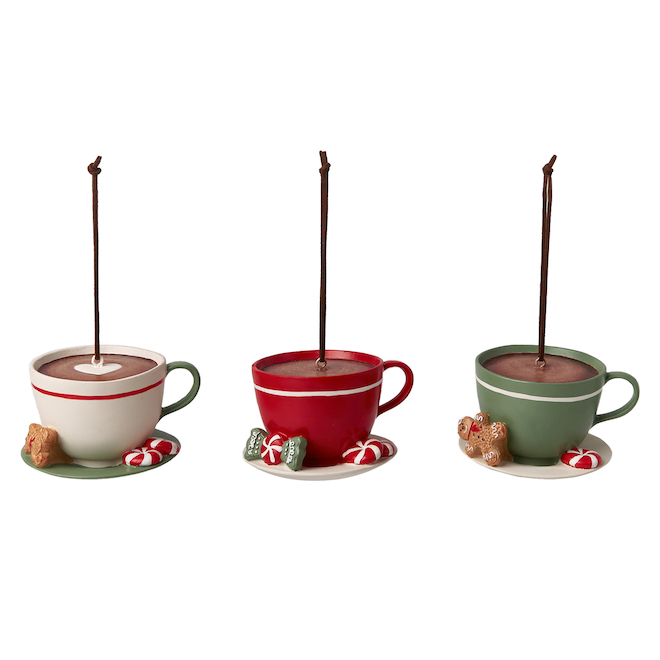 Holiday Living Ornament Cup Resine - 3/pk