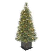 Arbre de Noël illuminé en pot, 3,5', 50 lumières