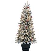 Arbre illuminé en pot Holiday Living Victoria à 100 lumières et 389 embouts, 4,5 pi