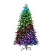 Arbre de Noël artificiel illuminé épinette Norwood de 7,5 pi par Holiday Living, 435 lumières DEL RVB