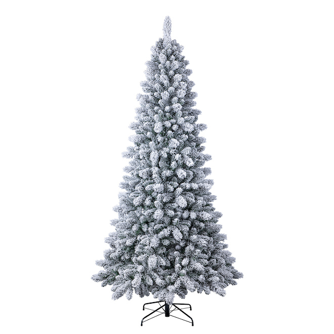 Holiday Living Glacier Tree White Metal Support LED 9-ft TG90M3BGJL07 ...