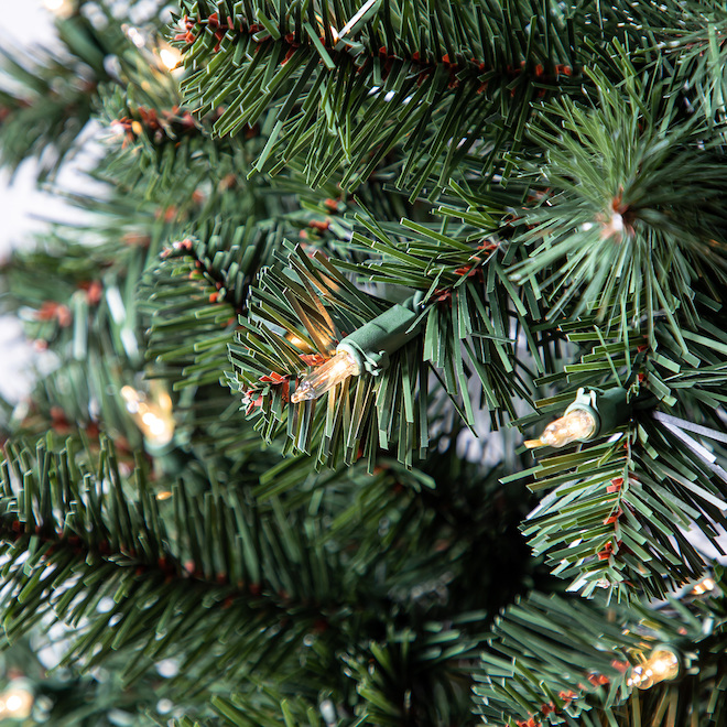 Célébrations BY Landon & Co. SONOMA, 7 pi arbre de noël artificiel illuminé étroit avec 300 Lumières