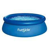 Funsicle QuickSet 26-in x 8-ft Blue PVC Round Above Ground Pool - Quick Installation