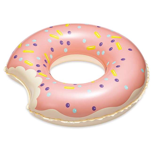 Funsicle Donut Bite Inflatable Tube 31 x 8.5-in - Pink