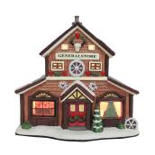 Magasin général en céramique pour village de Noël