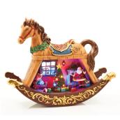 Rocking Horse with Santa Claus - Polyresin