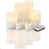Carole Towne White Real Wax LED Candles - 8-Pack