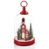 Carole Towne Cheerful Memories LED Lighted Church in Glass Dome