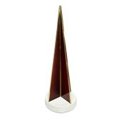 Décoration de table sapin de Noël rouge par Holiday Living, résine, 4,5 po x 4,5 po x 15,98 po