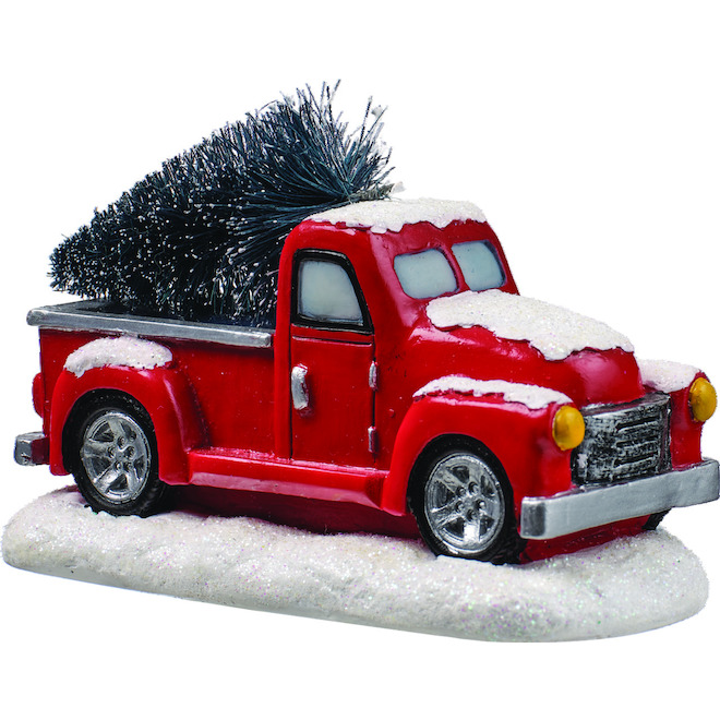 CELEBRATIONS BY L&CO Christmas Village Truck with Tree 2.6-in