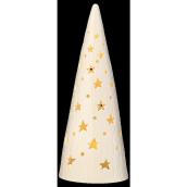 Holiday Living Decorative Tree Ceramic White LED 12.6-in