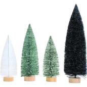 Holiday Living Decorative Trees Multiple Colors - set of 4