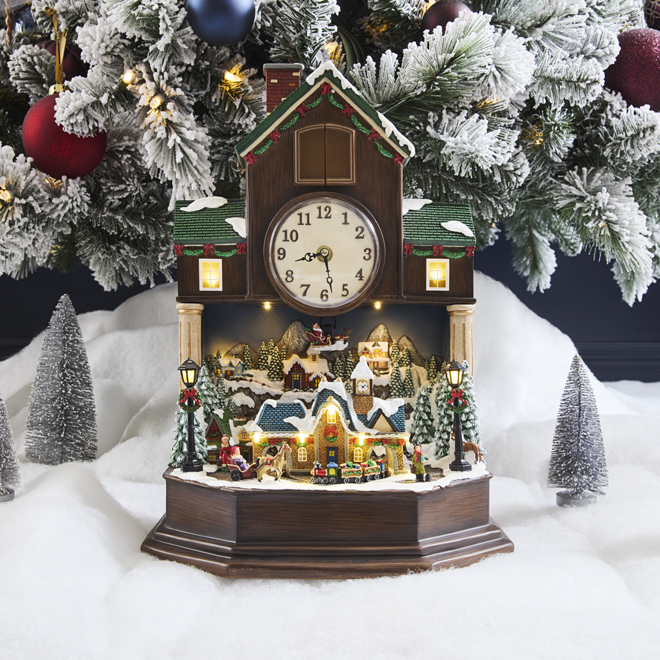 Celebrations by L&CO Animated and Musical Cuckoo Clock 17-in