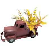 Célébrations BY Landon & Co. Red Metal 10-in H Floral Truck Fall Decoration