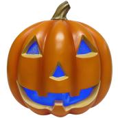 Célébrations BY Landon & Co. Orange Plastic 11.6-in H LED Pumpkin Halloween Decoration