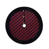 Holiday Living Tree Skirt - 48-in - Red and Black