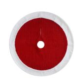 Holiday Living Velvet Tree Skirt - 48-in Red/White