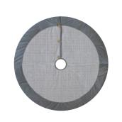 Holiday Living Velvet Tree Skirt - Polyester - 48-in - Silver/Grey