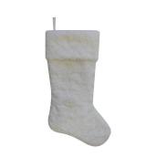 Bas de Noël circulaire Holiday Living, polyester, 21 po, blanc