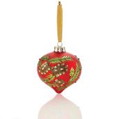 Holiday Living 2-Pack Red Glass Onion Ornament Set
