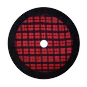 Holiday Living 48-in Red and Black Plaid Christmas Tree Skirt