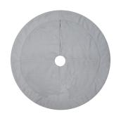 Holiday Living 48-in White and Silver Deer Christmas Tree Skirt