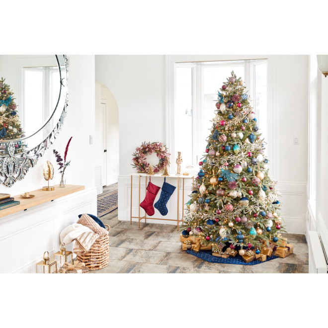 Blue And Gold Tree Skirt 