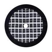 Holiday Living 48-in White and Black Plaid Christmas Tree Skirt