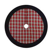 Holiday Living 48-in Red, Green, White and Black Plaid Christmas Tree Skirt