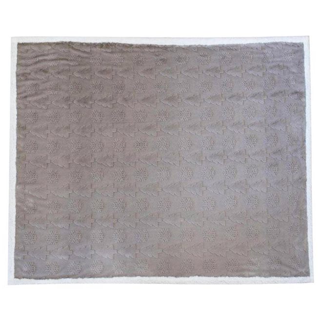 Celebrations BY Landon & Co. Reversible Throw in Faux Fur - Grey