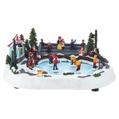 Scène de patinage animée musicale