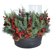 Christmas Centrepiece with Candleholders - 19" x 16.5"