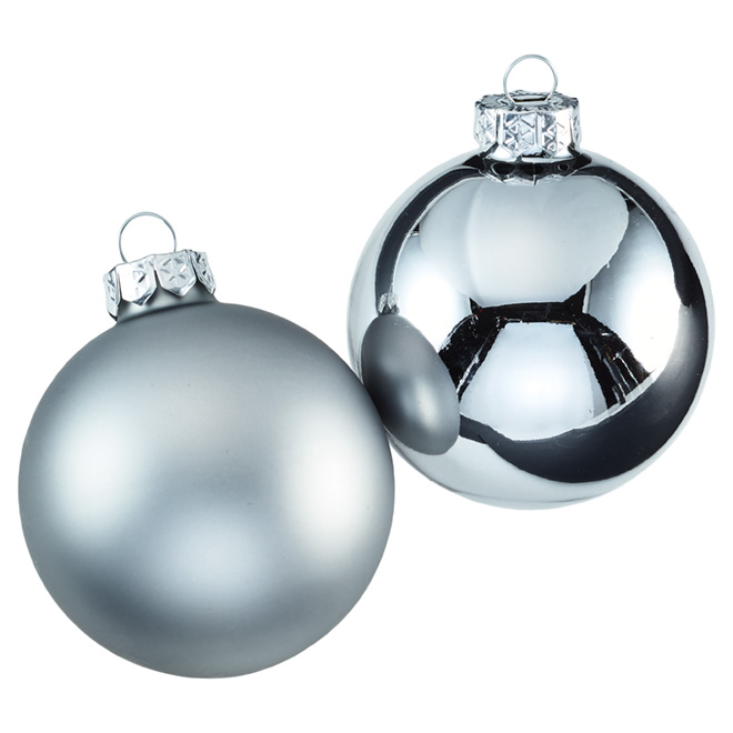 Holiday Living Boules De Noël Argent Paquet De 8 C51486 Rona