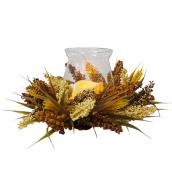 Candle Harvest Decor Centrepiece - LED - 11" X 11" X 6" - multi