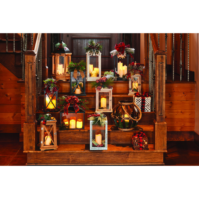 Holiday Living 2-Pack 9-in Indoor Battery-operated LED Bronze Electric Candle Stick with Timer C96079-2