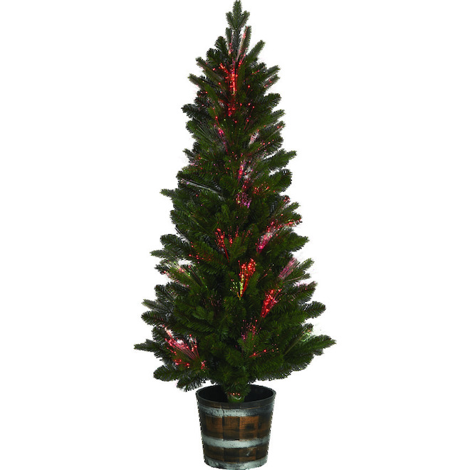 Holiday Living Fiber Optic Tree - Prelit - 5-ft  Green