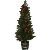 Arbre fibre optique illuminé Holiday Living, 5 pi, vert