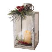 Lanterne avec chandelle Holiday Living, 17 po, métal galvanisé