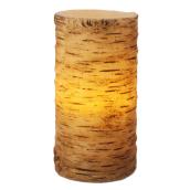 Holiday Living LED Wax Candle - Birch - 3-in x 6-in - Warm White