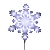 Holiday Living Snowflower Tree Topper - 20 Lights - White