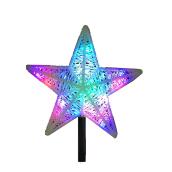 Étoile illuminée pour cime d'arbre de Noël Holiday Living, 9,5 po, blanc, paquet de 1