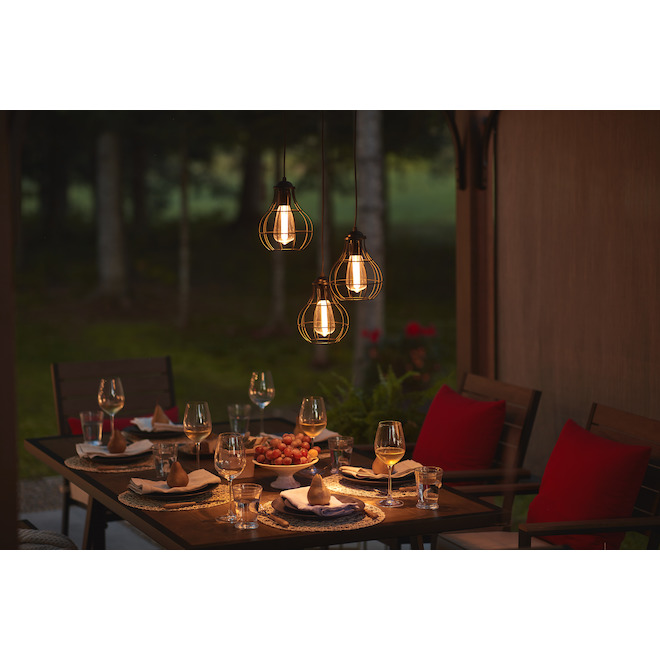 Landon & Co. 66-in H 3-Light Black LED Gazebo Chandelier with Remote Control