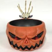 Holiday Living Halloween Scary Candy Bowl Animated Pumpkin