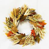 Holiday Living Multicolour Fall Wreath 22-in