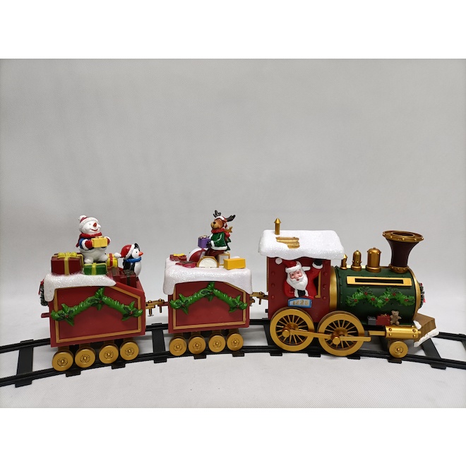 Carole Towne Santa Claus Express Train Musical 18.5-in x 13.97-in x 4.72-in