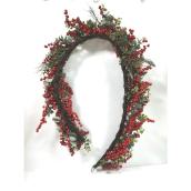 Holiday Living Christmas Garland with Red Berries 6-ft