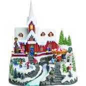 Carole Towne Christmas Village Animated Church