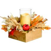 Holiday Living Table Centerpiece Autumn Colors 10-in