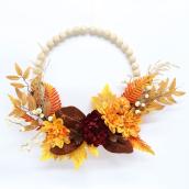 Décoration d'automne couronne florale de perles Célébrations PAR Landon & Co. 22 po h. en bois